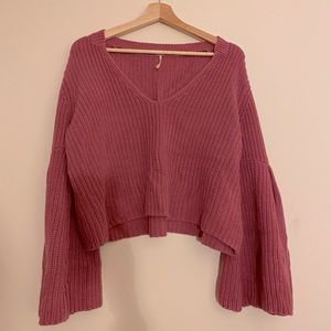 free people bell sleeve sweater